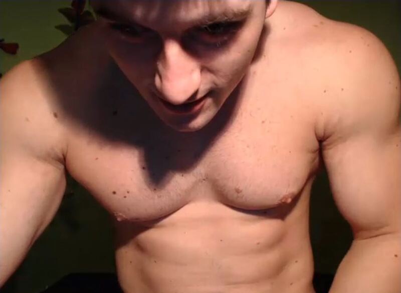Screenshot of Ripped Webcam Guy Teasing Me